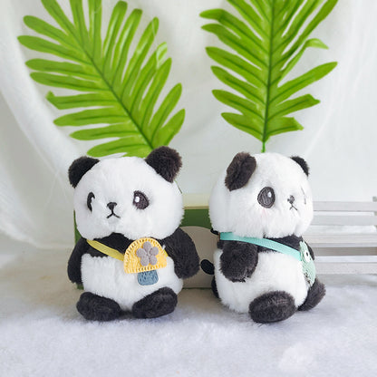 Pom Panda Keychain Pendant Cute