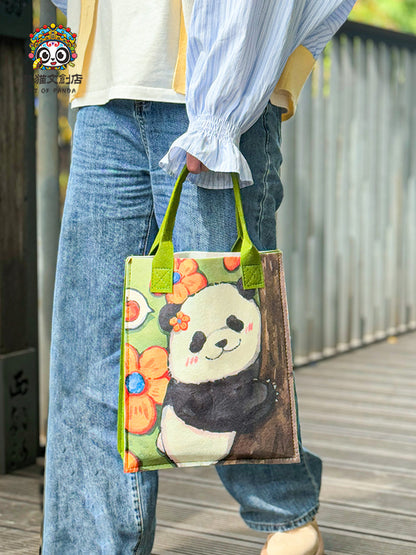 Lightweight Panda Gifts Bag Felt Handbag