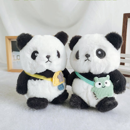 Pom Panda Keychain Pendant Cute