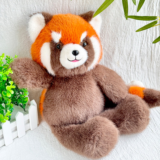Cute Smile Red Panda Doll