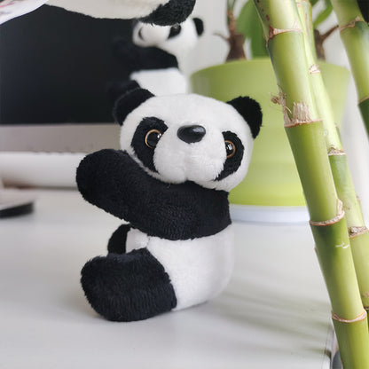 Stuffed Panda Mini Toy Clip Keychain