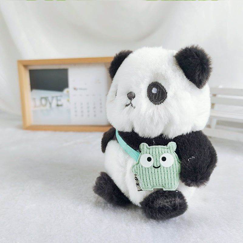 Pom Panda Keychain Pendant Cute