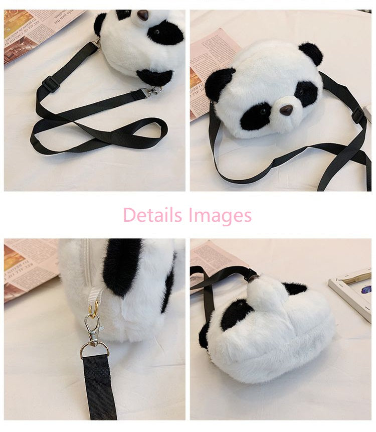 Soft Plush Panda Toy Doll Bag