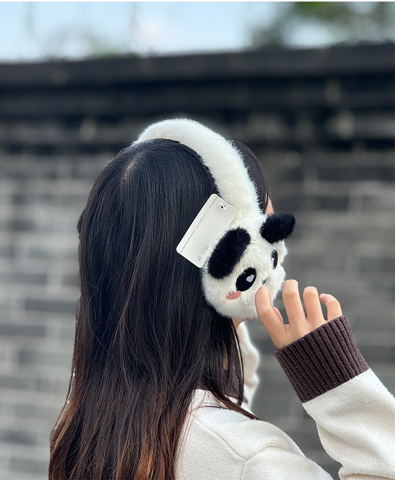 Warm Panda Earmuffs Christmas Gift