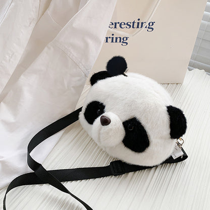 Soft Plush Panda Toy Doll Bag