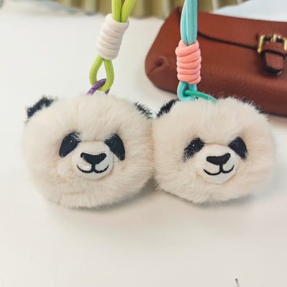 Creative Plush Panda Head Pendant
