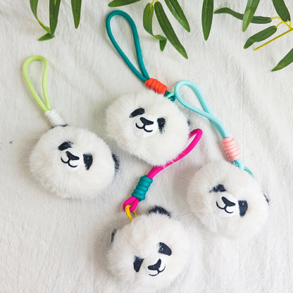 Creative Plush Panda Head Pendant