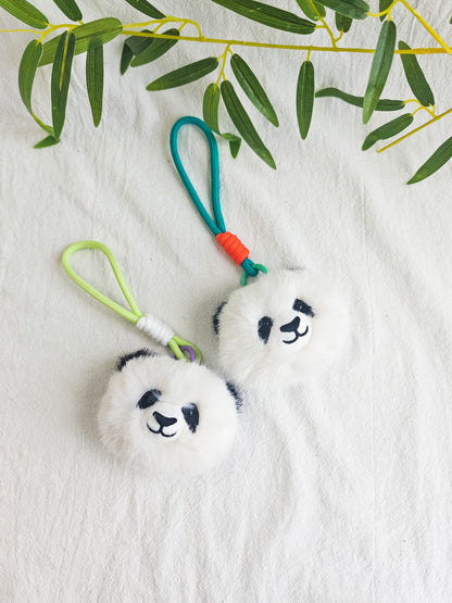Creative Plush Panda Head Pendant