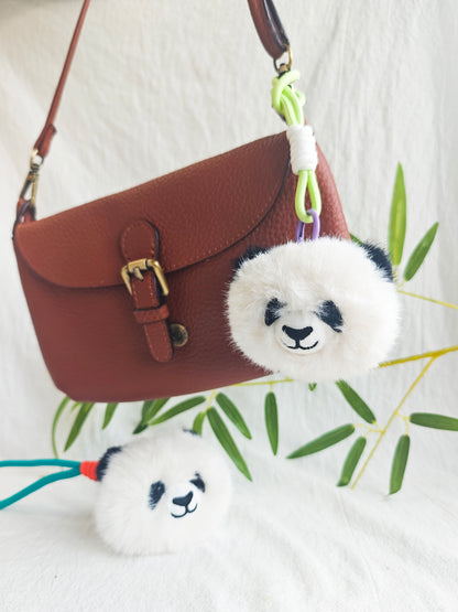 Creative Plush Panda Head Pendant