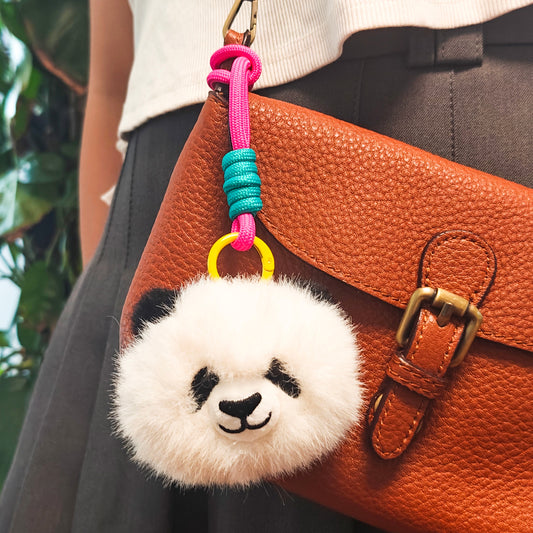 Creative Plush Panda Head Pendant