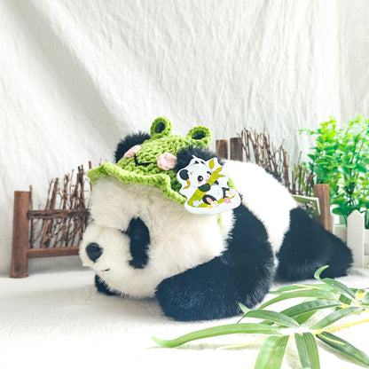 Adorable Panda Doll with Flower