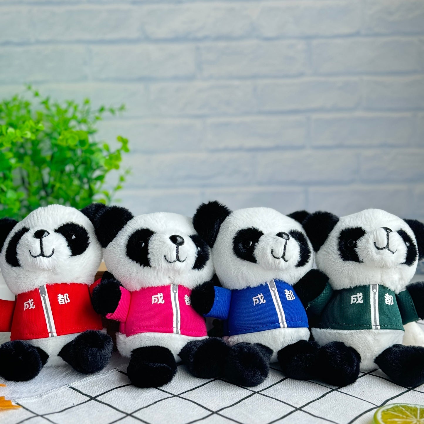 Plush Panda Doll Keychain Pendant