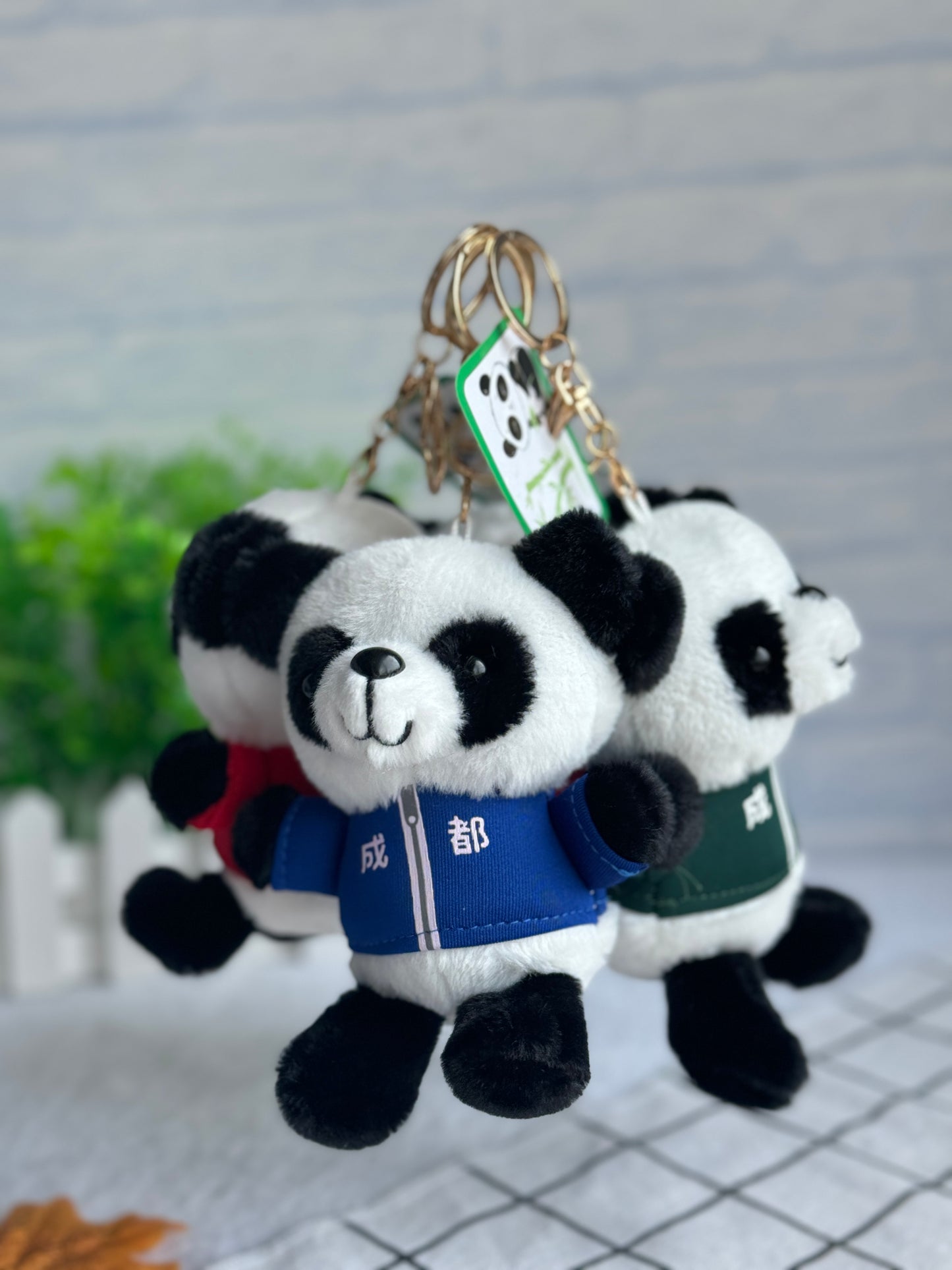 Plush Panda Doll Keychain Pendant
