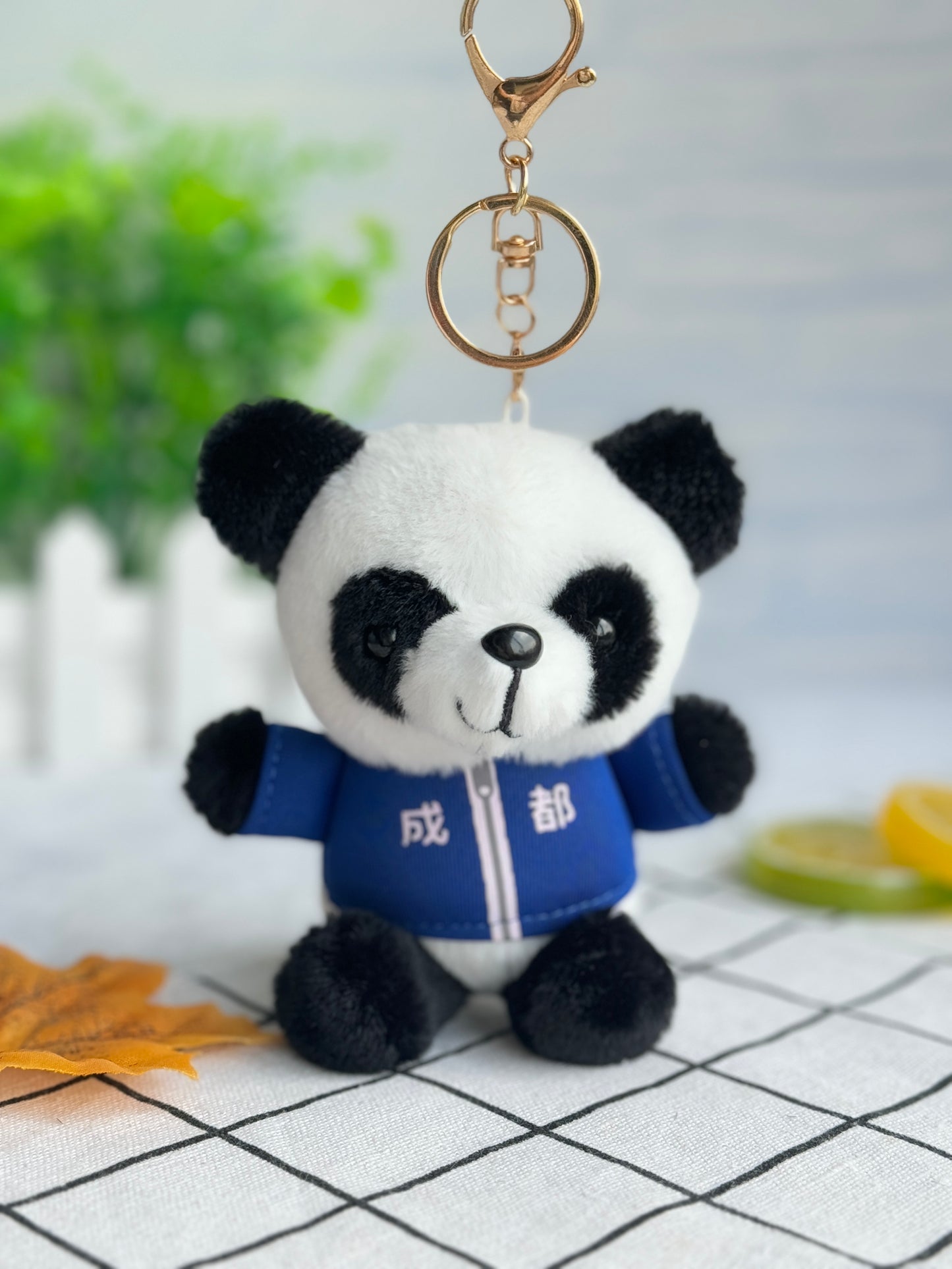 Plush Panda Doll Keychain Pendant