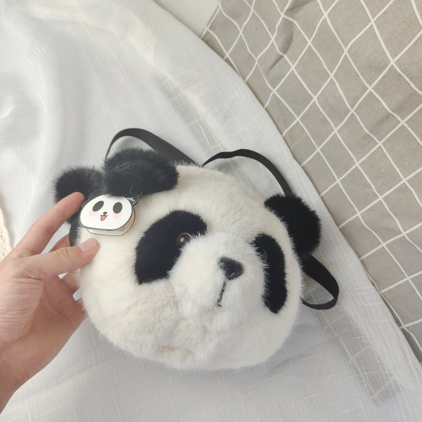 Pom Panda Mini Crossbody Bag